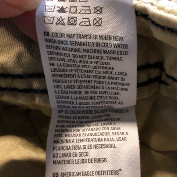 American Eagle Men’s Flat front shorts longer length size 28 - Picture 8 of 11